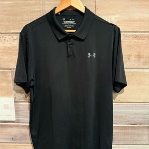 Under Armour Black Performance Polo Shirt Size M